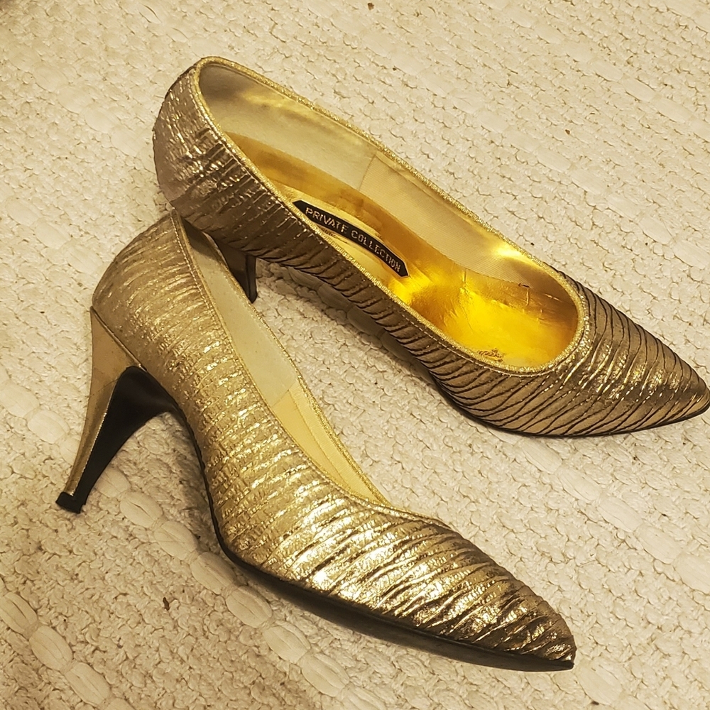 Vintage Gold Heels